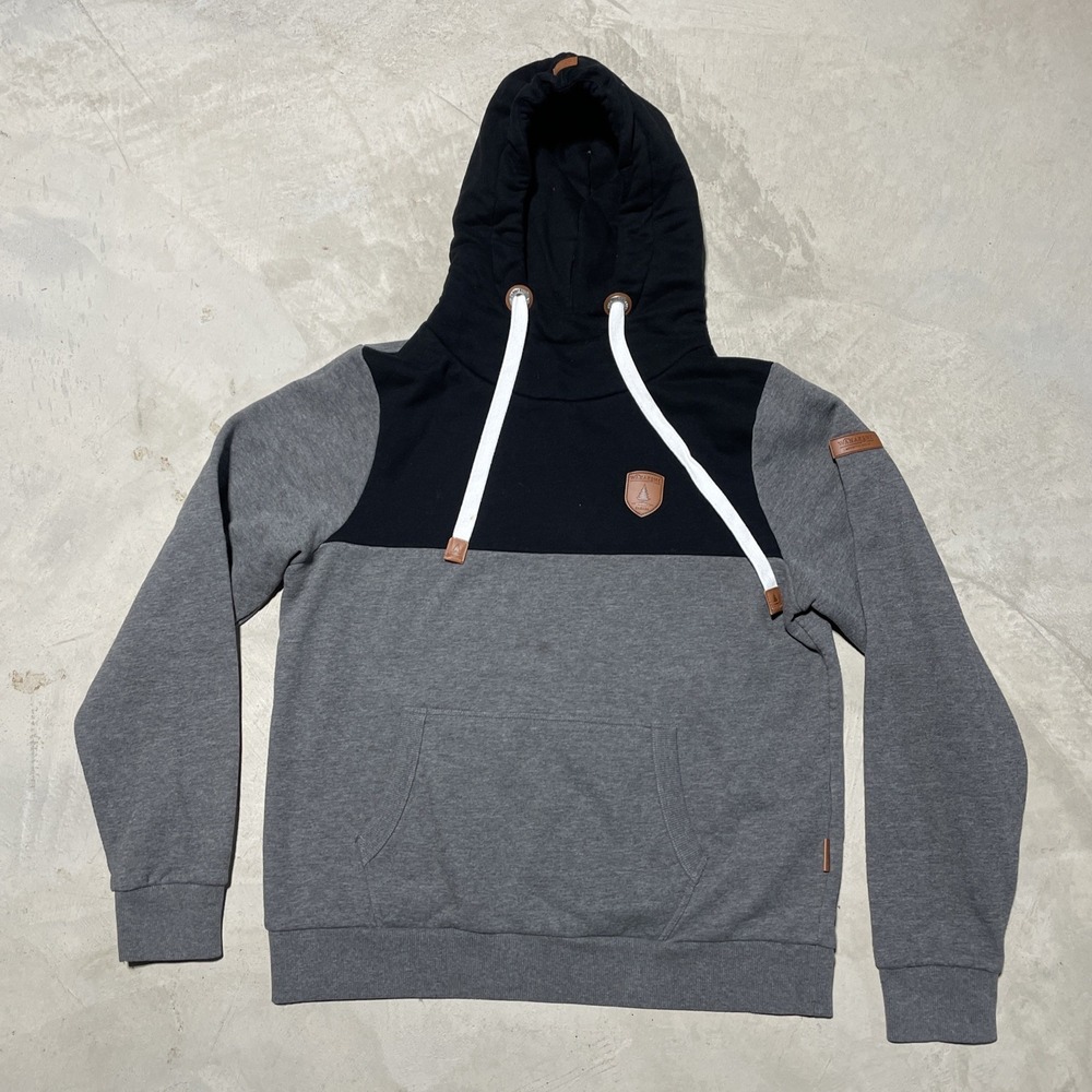 Wanakome Men's SZ L Pullover Hoodie Sweatshirt Color Block Outdoor Thick Heavy